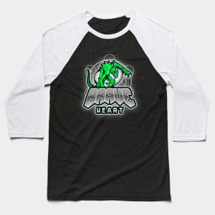 Brave heart monster Baseball T-Shirt